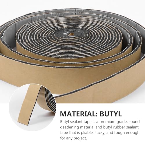 Cinta selladora de butilo para coche Healeved 2 piezas de 20mm x 3.2m aislante de caucho 4