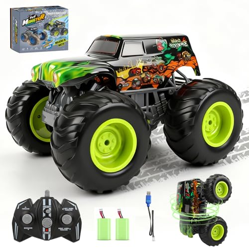 IEEILULU Monster Truck Télécommandé 4WD Vert