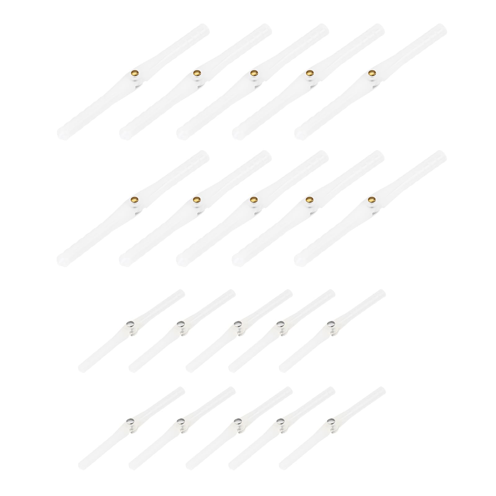 AS Axis Spindleon 20 Pack RC Airplane Pin Hinge 4.5 x 67 mm And 2.5 x 47 mm for RC Plane Helicopter Control Surfaces White