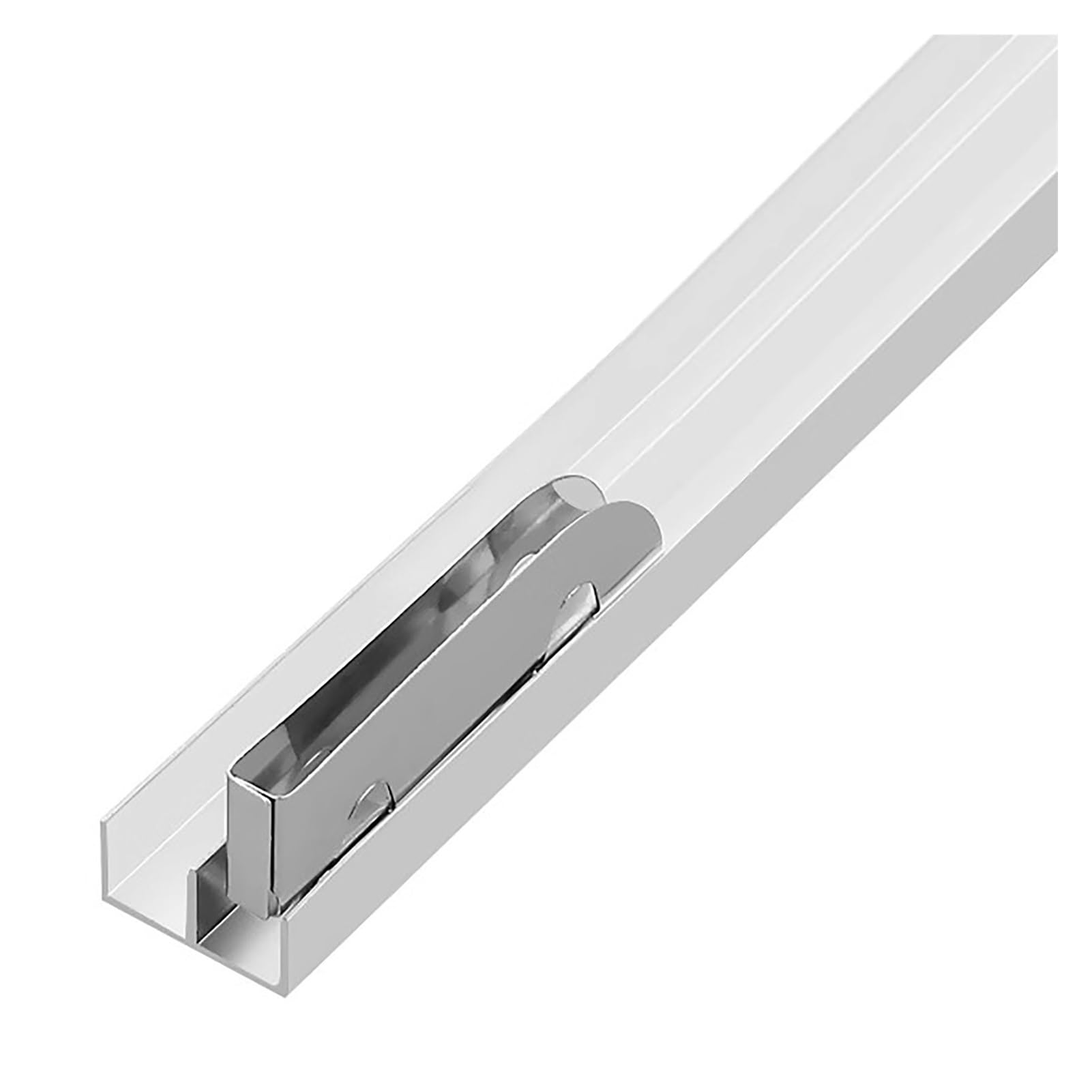 YDHSIKK Glass Sliding Door Track, Aluminum Sliding Door Track Set With Pulleys For 5-8mm Panels 50-180cm(70cm/2.3ft)