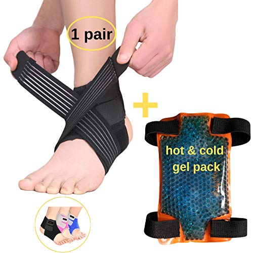 BodyMoves Kid's Ankle Brace Support Plus Hot and Cold Ice Pack