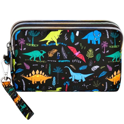 Image of BIAOTIE Large Capacity Wristlet Wallet - Women Printed Nylon Waterproof Handbag Clutch Purse