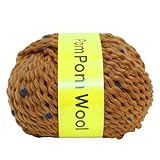Dicke: dick Hiromi House Japan Pomponwolle Wolle Thick Thick Col.3 Braunes System 30 g 42 m