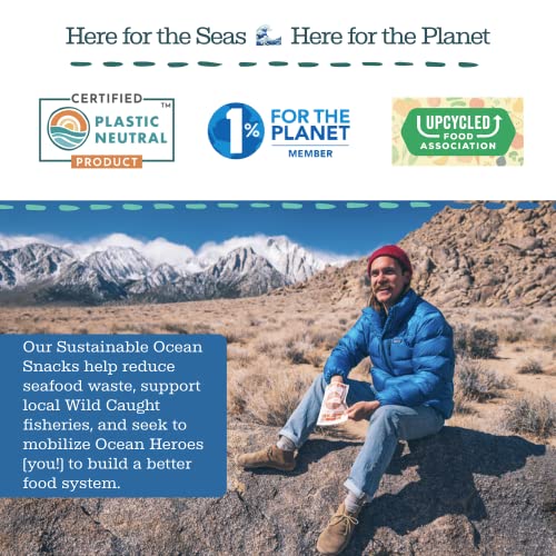 Neptune Fish Jerky Variety 4-Pack - Wild Caught Pacific Rockfish And Alaska Pollock 2.25Oz Bags | Gluten-Free & Paleo | 25G Protein & 450Mg Omega 3S | Sustainably Sourced From Small Us Fisheries #TOP4