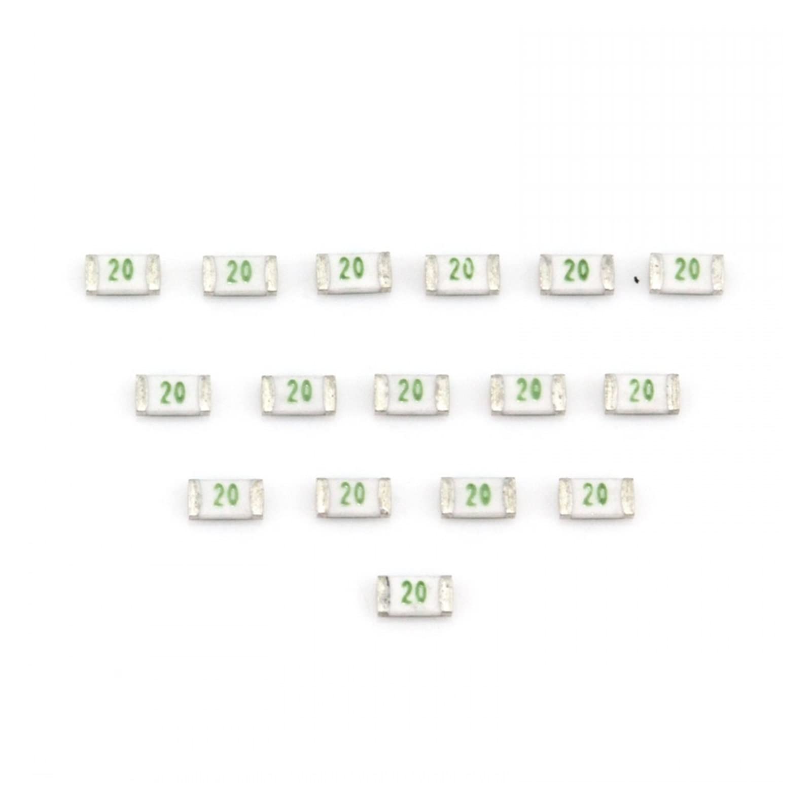 Sicherung Eine einmalige, schnell wirkende SMD-Sicherung 1206, 0,5 A, 1 A, 1,5 A, 2 A, 2,5 A, 3 A, 3,5 A, 4 A, 5 A, 6 A, 7 A, 8 A, 10 A, 12 A, 15 A, 20 A, flink, 100 Stück (Size : 2A)