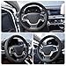 Car Leather Steering Wheel Cover - Ylife 15-inch Universal Microfiber Steering Wheel Covers - Neutral & Soft & Breathable & Silicone Anti Slip Auto Steering Wheel Wrap for Men Women （Black）