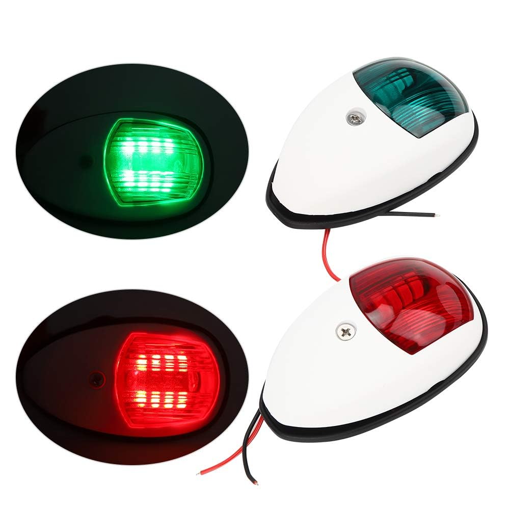 VGEBY Luce di Navigazione Marina da 2 Pezzi, Luci di Navigazione per Apparecchiature Elettriche IP66 Luce per Yacht per Luci di Via per Barca LED Luci di Via per Barca LED Luci di Via per Barca LED