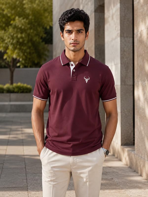 warriorworld Men's Premium Pure Cotton Polo T-Shir-picture-25