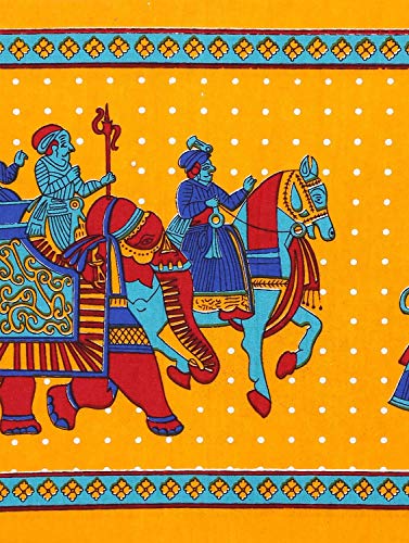 Image of Brand Present 144 TC 100% Pure Cotton Printed King Size Bedsheet for Double Bed Bedsheet with 2 Pillow Cover-GANGAUR-LY