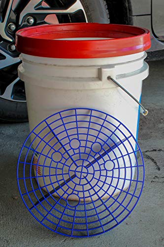 VIKING Automotive Bucket Insert Grit Traps for Car Wash and Detail Kits, Helps Remove Dirt and Debris from Microfiber, Mitts, Cloths, and Sponges, 2 Pack, Blue - Thumbnail 3