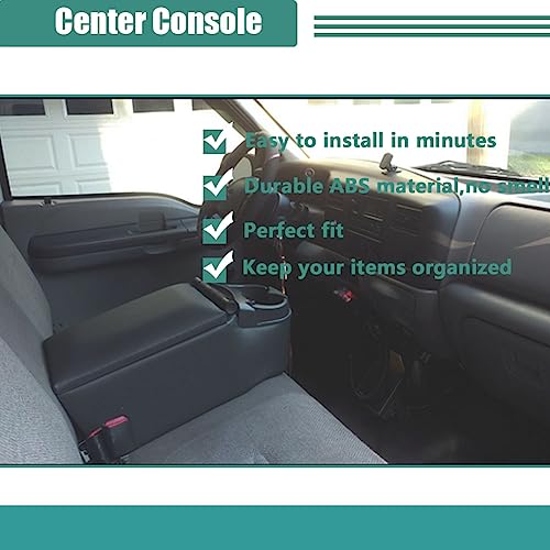 Moosun Universal Truck Seat/Bench Contractor Center Console Business Organizer And Storage With Cup Holders And Padded Top Lid For Armrest #TOP5