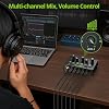 LiNKFOR 3.5mm Audio Mixer - 4 Channel Active Stereo Line Mixer with Independent Volume Controls and Master Volume, Powered Audio Mixer with Gold-Plated Ports for PC, Phone, Tablet, Speakers Headphones #1