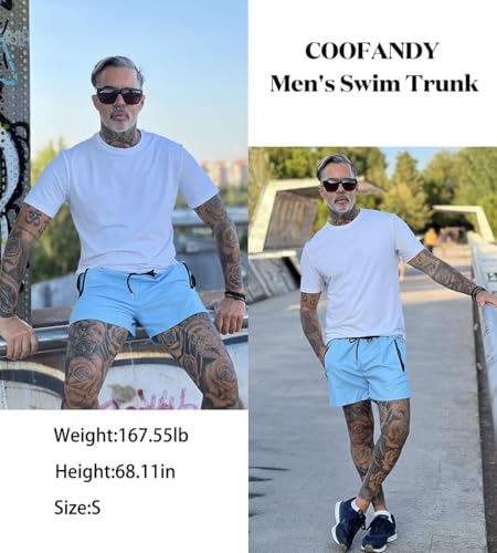 COOFANDY Men's Swim Trunk Swimwear Bathing Suit Swimsuit Board Beach Sport Short S-XXL2