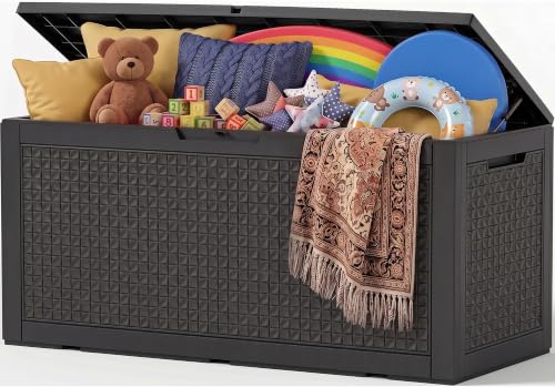 ATMELT 190 Gal Black Resin Deck Box