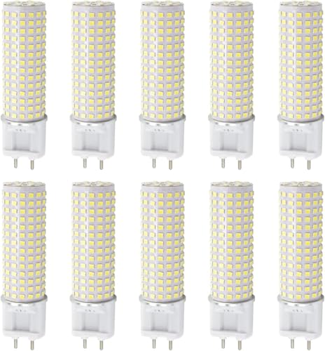 PAZWAHF Paquete de 10 bombillas LED G12, bombillas de maíz con base bi-pin G12, 20 vatios 3000LM, 3000K 4000K 6000K corriente constante sin parpadeo, no regulable CA 85V ~ 265V