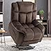 CANMOV Power Lift Recliner Chair - Heavy Duty and Safety Motion Reclining Mechanism-Antiskid Fabric Sofa Living Room Chair with Overstuffed Design, Chocolate