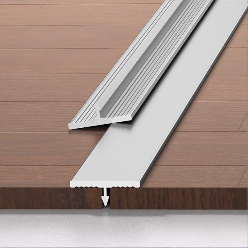 Bandes de transition métalliques pour sécuriser les seuils de porte et éviter les trébuchements