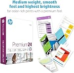 HP Printer Paper 8.5x11 Premium 24 lb 1 Ream 100 Bright Made in USA FSC Certified Copy paper HP Compatible115300C