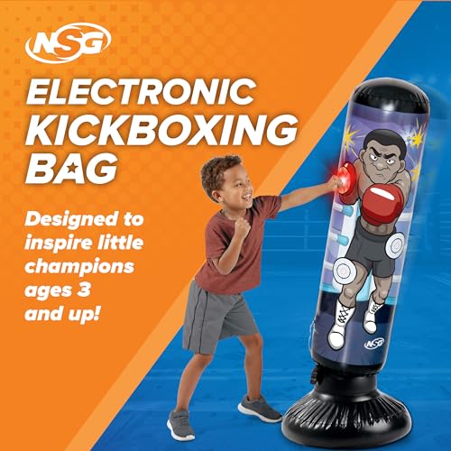 Junior Electronic Weighted Kickboxing Punch Bag with LED Lights and Sounds