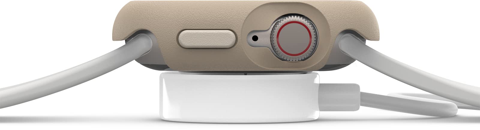 OtterBox Całodzienne etui na zegarek Apple Watch Series 9/8/7-41mm, Odporny na wstrząsy i upadki, elegancki futerał ochronny na zegarek Apple, chroni wyświetlacz i krawędzie, Beżowe