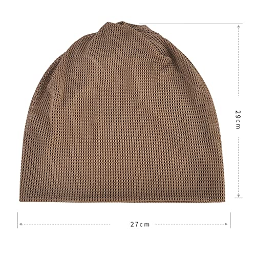 Jemis Soft Cotton Slouchy Stretch Skull Cap Beanie For Men Women (Brown) #TOP2