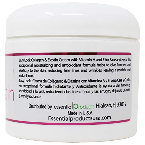 Collagen Elastin Cream Vitamins A & E Anti Aging And Firming Cream 4Oz #TOP2