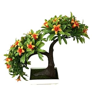 libelyef Kunstlelie plant bonsai – kunstmatige lelie decoratieve bloem, simulatie lelie plant pot indoor desktop…
