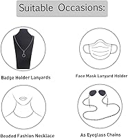 Vista 76 de Cordón para mujer, cordones con cuentas para tarjetas de identificación, soporte para profesores, llavero y correa para collar para mujeres y niñas