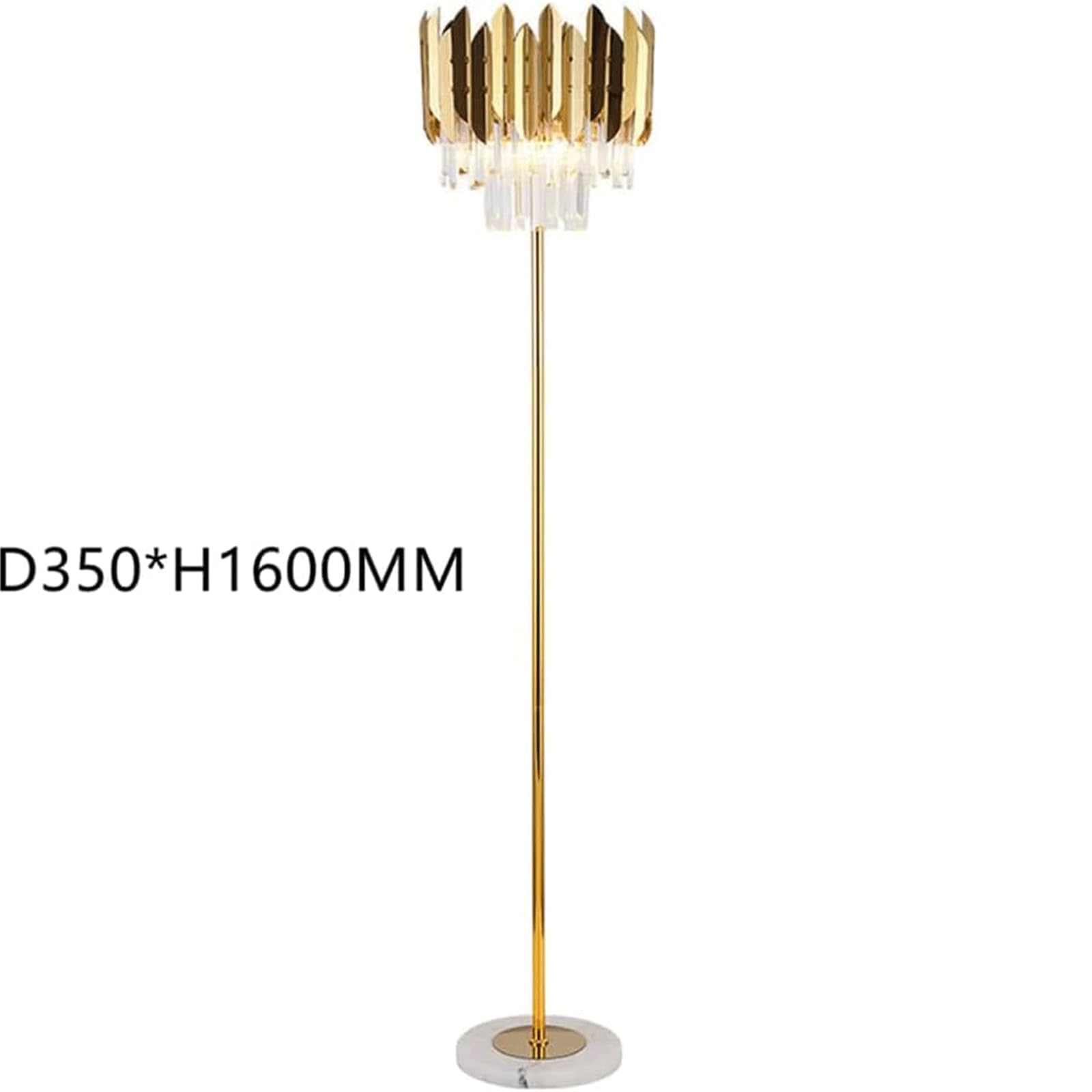 Lampa Podłogowa,Kryształowa Lampa Stojąca,Nowoczesna Lampa Podłogowa,Stojąca Lampa Led Do Czytania,Luksusowa Lampa Na Wysokim Słupie,Stabilna Lampa Do Czytania(35 Cm)