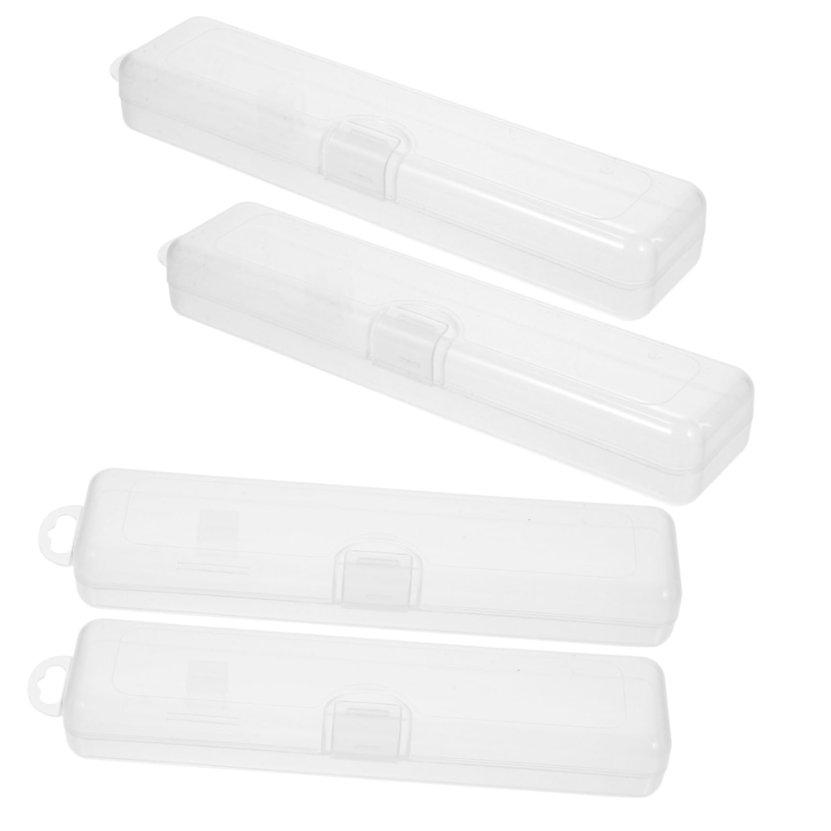 NOLITOY 20piezas Estuche De Viaje Portátil Para Cepillos De Dientes y Pasta De Dientes Caja De Almacenamiento Transparente Para Viajes y Picnics
