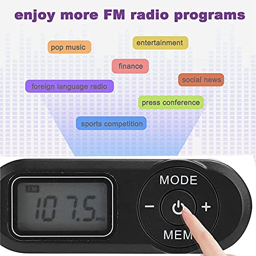Portable Radio Fm With Best Reception And Excellent Sound, 20 Preset Stations, Battery Operated Walkman With Scan And Preset Function, Fm Stereo Portable Radio For Walking, Mowing, Jogging #TOP3