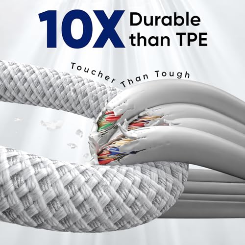 Image of KARWAN 60W Type C to Type C Cable [2Yrs Warranty] Nylon Braided PD Fast Charging Cable Compatible with iPhone 17 Air /17e /17 /16 /16e /15 /Plus /Pro /Max /MacBook /iPad /Samsung Galaxy S /A /M /F /Z Series & More