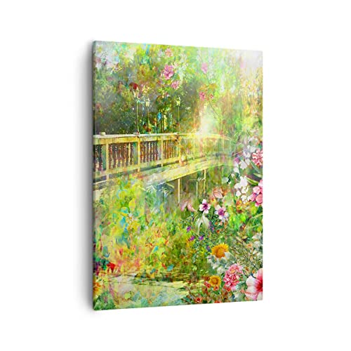Impression sur toile de parc fleuri art wall decor d'une élégance rare 50x70