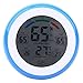 Fdit Termómetro de Temperatura LCD Digital Higrómetro Medidor de Humedad de Temperatura Electrónico Inalámbrico Medidor ℃ / ℉ Medición de Temperatura y Humedad(Azul)