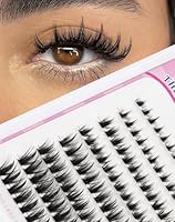 Wimperncluster Manga-Wimperncluster Spiky Cluster Wimpernverlängerung 80 Stück C-Curl Einzelwimpern Volumen Anime-Wimperncluster mit dünnem Band Cosplay-Wimpern DIY zu Hause