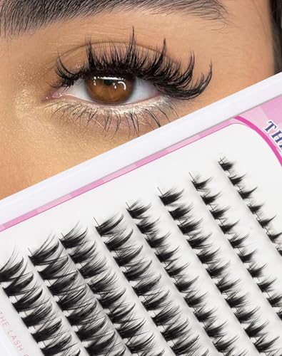 Wimperncluster Manga-Wimperncluster Spiky Cluster Wimpernverlängerung 80 Stück C-Curl Einzelwimpern Volumen Anime-Wimperncluster mit dünnem Band Cosplay-Wimpern DIY zu Hause