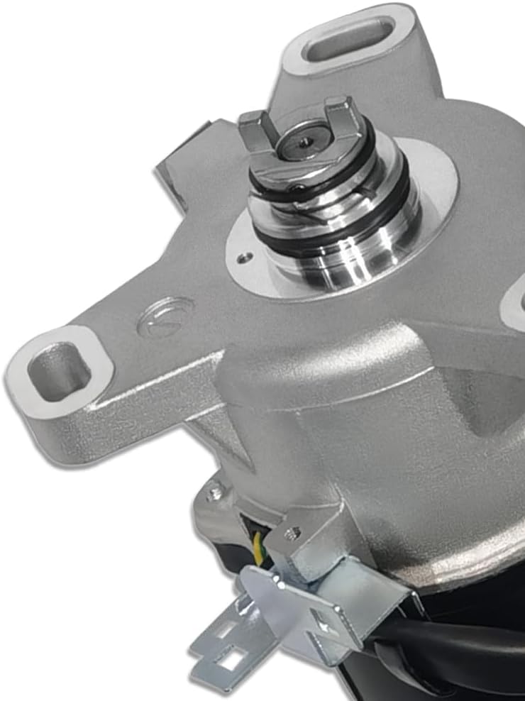 Black Cap Ignition Distributor with Rotor Fits Honda Civic Acura EL 1.5L 1.6L SOHC 1999-2000 (OE: DST17432, TD63U)