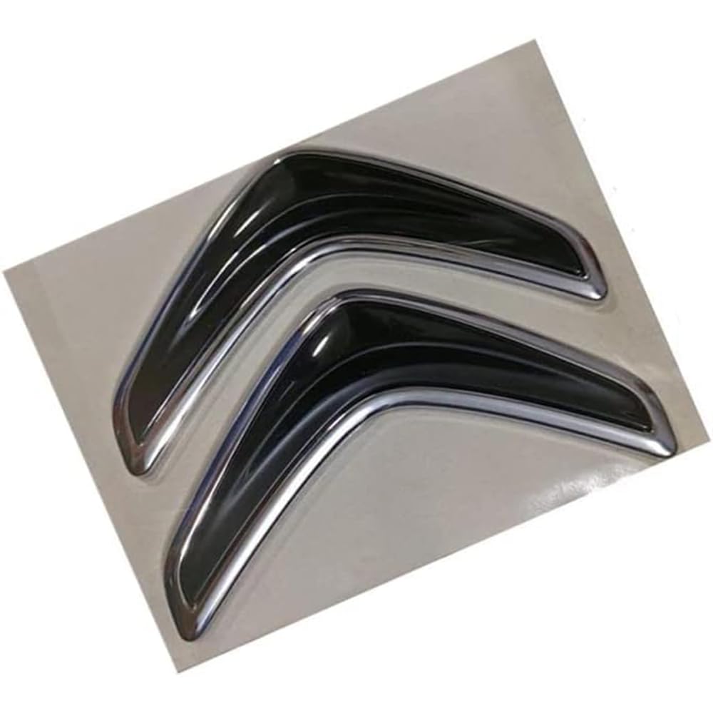 Autocollant Emblème Citroën C4 Grand Picasso 2013-2018 - Badge Métal 3D, Or/Argent, Décoration Voiture Sans Trace - 3