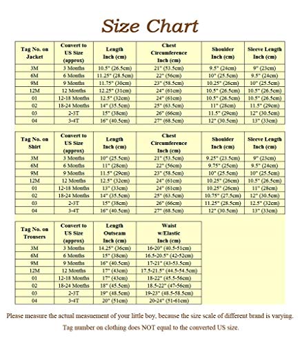 Dressy Daisy Baby Boy' 5 Pcs Set Formal Tuxedo Suits No Tail Wedding Christening Outfits Size 18-24 Months Black, 057 #TOP6