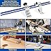 KMS8000 Precision Trak and Stops Kit Track Guide Woodworking Tool Saw Guide Measuring System for Miter Saw Radial Arm Saw Drill Press Table Saw Fence Accessories Precise Repeatable Cutting Set
