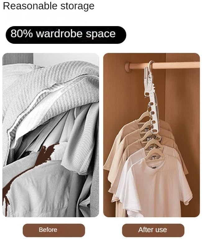 Miniatura 7 de Percha plegable Percha portátil de viaje Hotel Percha plegable Artefacto de viaje de negocios Percha de ropa de viaje multifuncional (2)