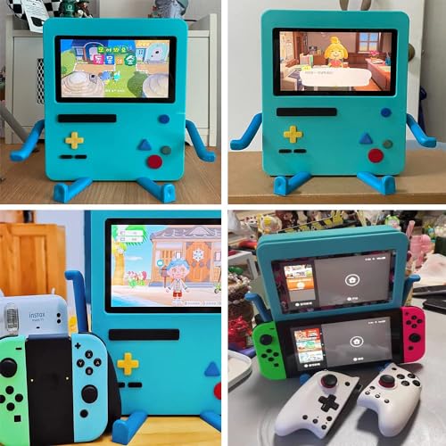 IRISFLY Soporte para Accesorios de Nintendo Switch, Soporte portátil USB para Nintendo Switch OLED, Bonita decoración (Azul) - imagen 8