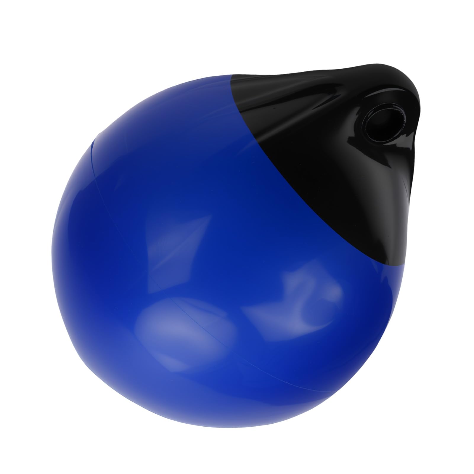 Tbest Bouée D'amarrage Gonflable pour Bateau, Haute Résistance, Boule Ronde en PVC pour Yachts, Tête Noire et Bleue (A38)