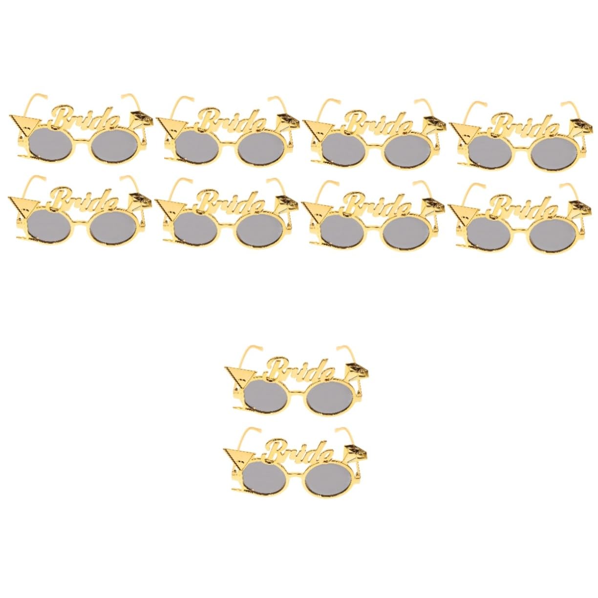 Abaodam 10pièces Lunettes De Mariée pour Enterrement De Vie De Jeune Fille Accessoires Amusants Et Élégants pour Fête Bachelorette Décoration Photo Originale