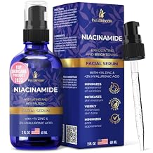 DOUBLE SIZED 2Oz Niacinamide Serum for Face 10% with Zinc 1% Vitamin B3 Brightening Serum for for Tone, Texture and Hydrating