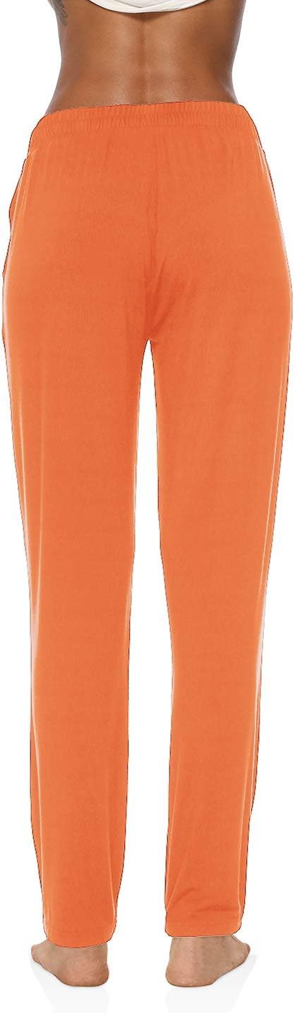 DIBAOLONG Womens Yoga Pants Wide Leg Comfy Drawstring Loose Straight Lounge Running Workout Legging Orange 2XL - Image 5