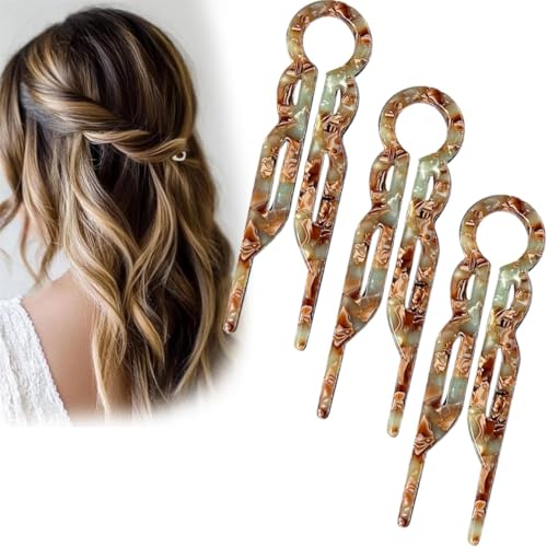 Lialysoff - Horquilla de pelo Lialys Prestige, horquilla retro en forma de U, accesorios de peinado para el cabello, adecuada para todos los estilos de cabello de mujer, cómoda sujeción durante todo