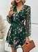 LILLUSORY Womens Long Sleeve Wedding Guest Dresses Casual Spring Fall Winter Fashion Outfits V Neck Mini Chiffon Cute Flowy Trendy Clothes 2026 Summer Dress Green M