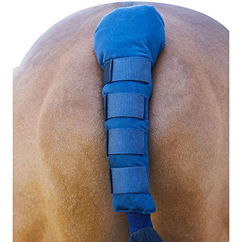 Fleece Schweifschutz Für Pferde - Grau Mit Klettverschluss