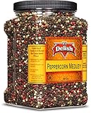 Whole Peppercorn Medley by It's Delish, 30 OZ Jumbo Reusable Container | Whole Black, Green, White & Pink Peppercorn Blend - Great Dried Multicolored Pepper Mix for Refill – All Natural